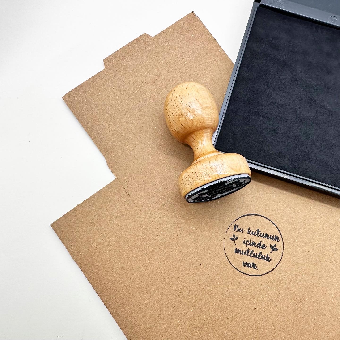 Mürekkepli Kutu Mührü 3,5 cm  MAM-01